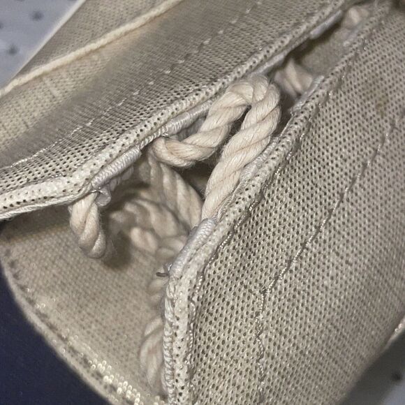Sperry Crest Edge Metallic Sneakers Women’s Sz 8.5 Lace Up Oatmeal Cushion Beige - Picture 8 of 11